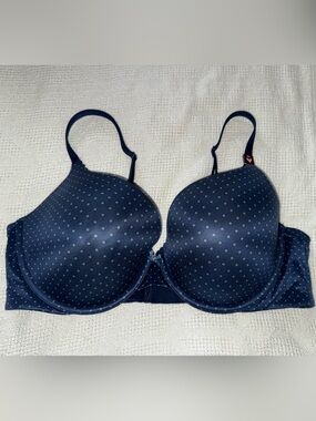 Victoria's Secret Navy Polka Dot Underwire Bra